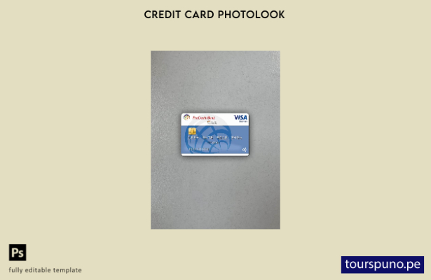listo para imprimir Alemania ProCredit Bank VISA Business plantilla frontal de a